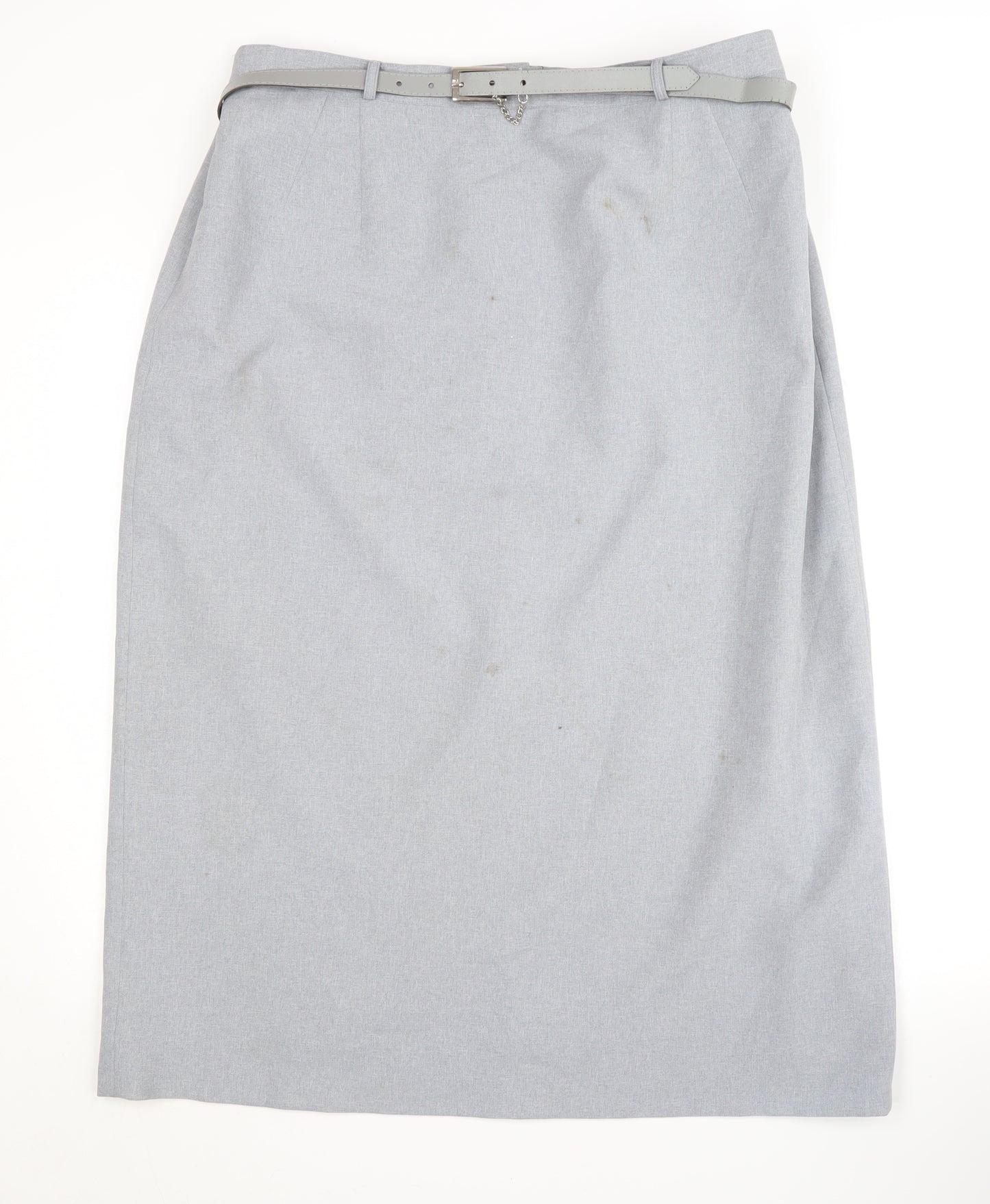 Bonmarché Women's Grey Midi Pencil Skirt Size 20