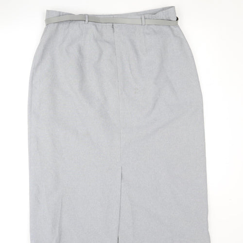 Bonmarché Women's Grey Midi Pencil Skirt Size 20