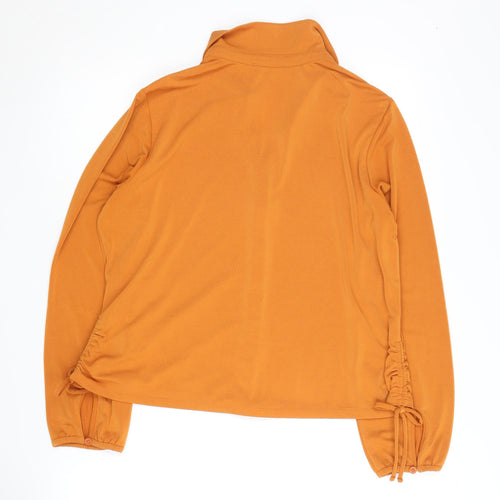 Adrianna Papell Women’s Orange Button-Up Shirt L