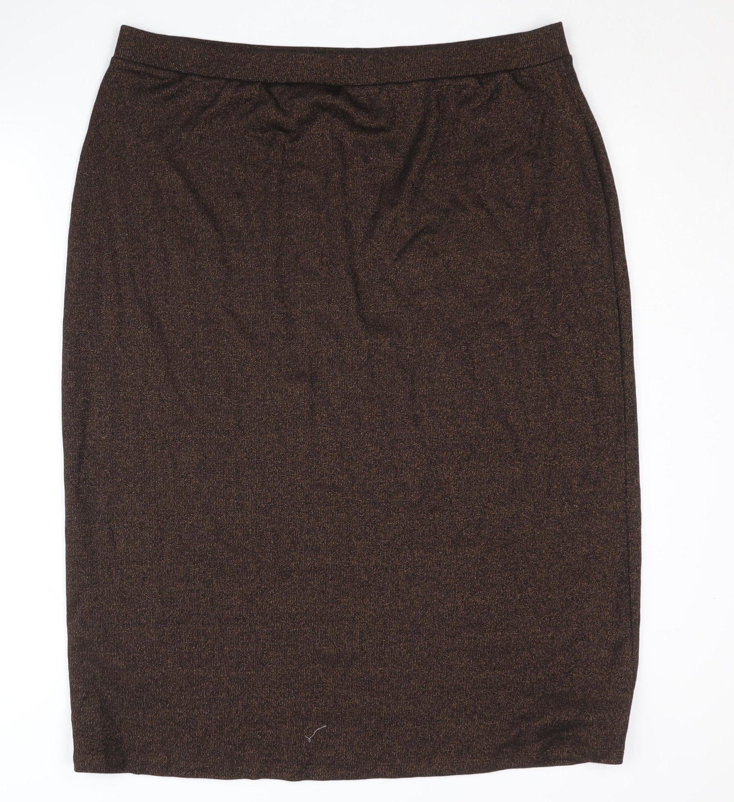 Marks and Spencer Women's Brown Pencil Skirt Size 20