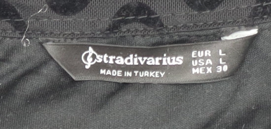 Stradivarius Women's Black Shirt Dress Size 12