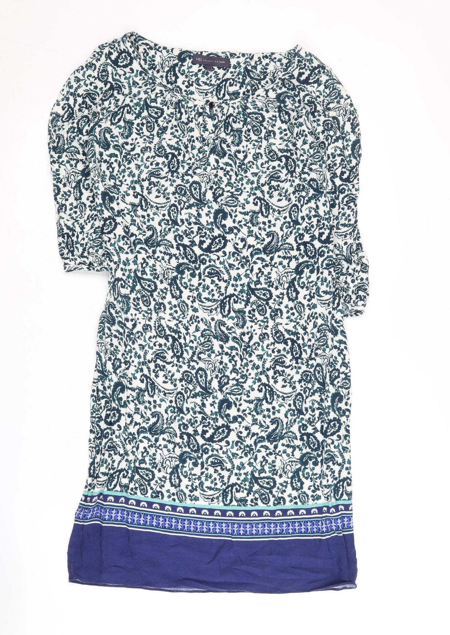 Marks and Spencer Women's Paisley Dress, Size 8
