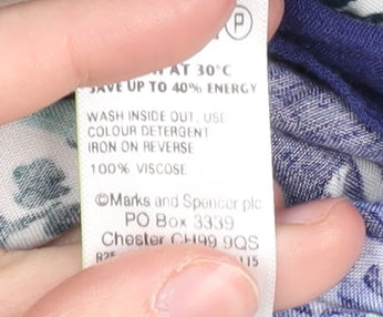 Marks and Spencer Women's Paisley Dress, Size 8