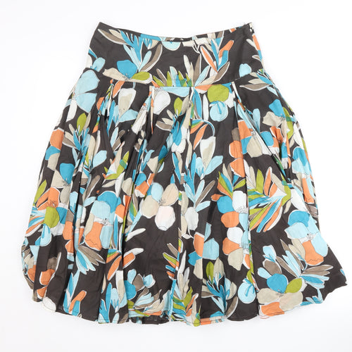 Linea Women's Multicoloured Floral Skirt Size 8
