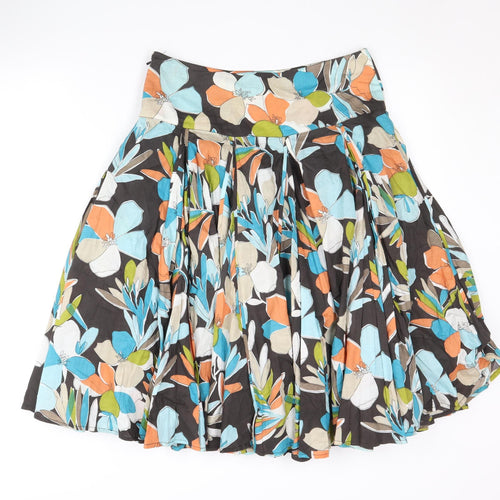 Linea Women's Multicoloured Floral Skirt Size 8