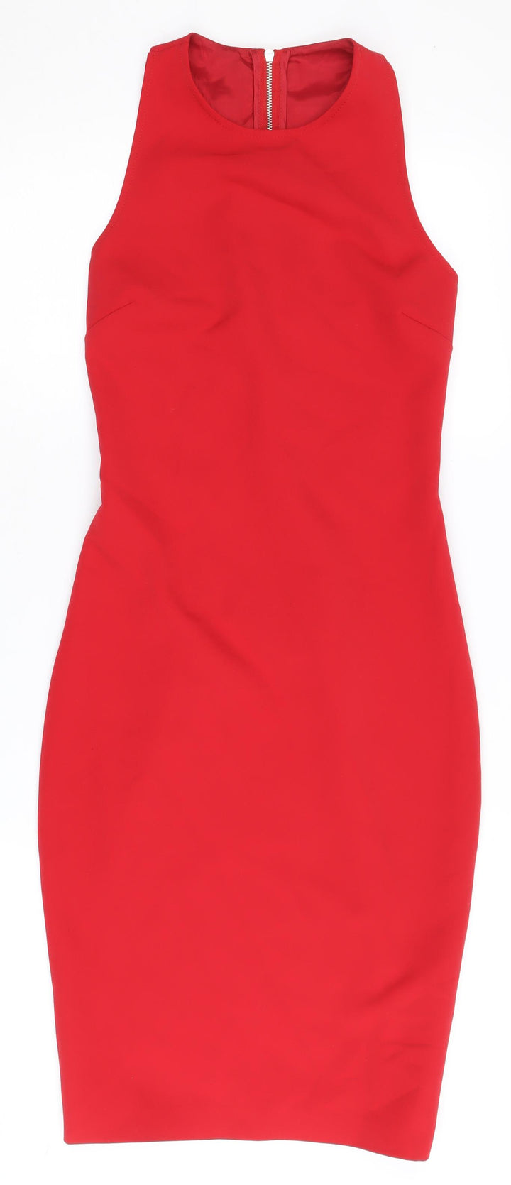 Zara Women's Red Sleeveless Dress XS