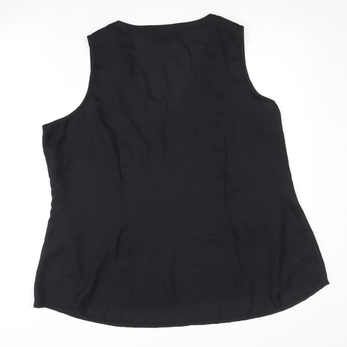 Capsule Women's Black Plus Size V-Neck Tank Top