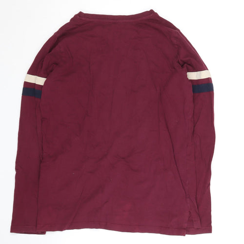 Marks and Spencer Boys Red Long Sleeve Top 12-13 Years