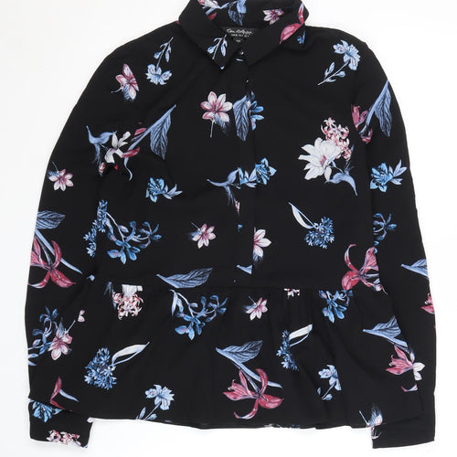 Miss Selfridge Women's Floral Button-Up Shirt, UK 8