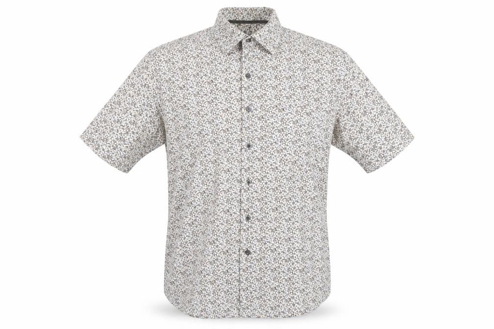 Front view of Remus Uomo Men's Multicoloured L Button-Up Shirt