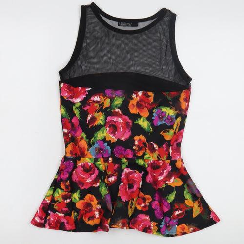 Jane Norman Women's Multicoloured Floral Tank Top Size 10