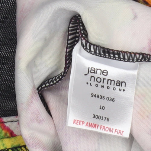 Jane Norman Women's Multicoloured Floral Tank Top Size 10
