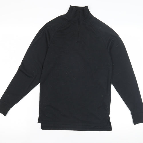 Trespass Women's Black 1/4 Zip Long Sleeve Top 2XS