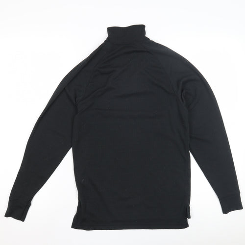 Trespass Women's Black 1/4 Zip Long Sleeve Top 2XS