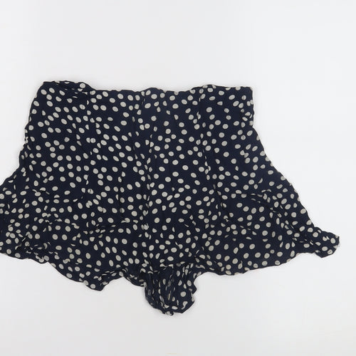 House of Holland Women's Blue Polka Dot Shorts Size 12