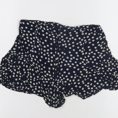 House of Holland Women's Blue Polka Dot Shorts Size 12