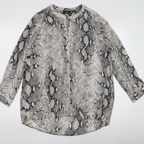 Wallis Women's Multicoloured Snake Print Blouse M