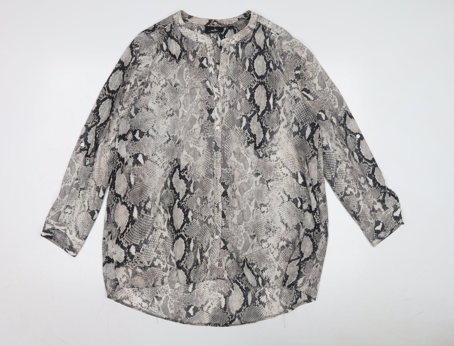 Wallis Women's Multicoloured Snake Print Blouse M
