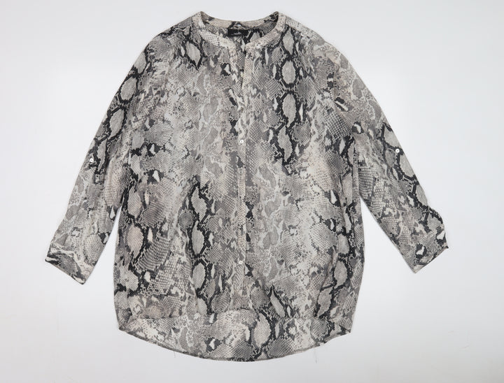 Wallis Women's Multicoloured Snake Print Blouse M