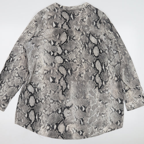 Wallis Women's Multicoloured Snake Print Blouse M