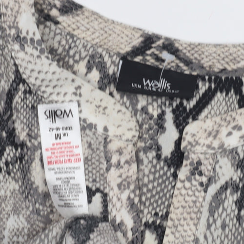 Wallis Women's Multicoloured Snake Print Blouse M