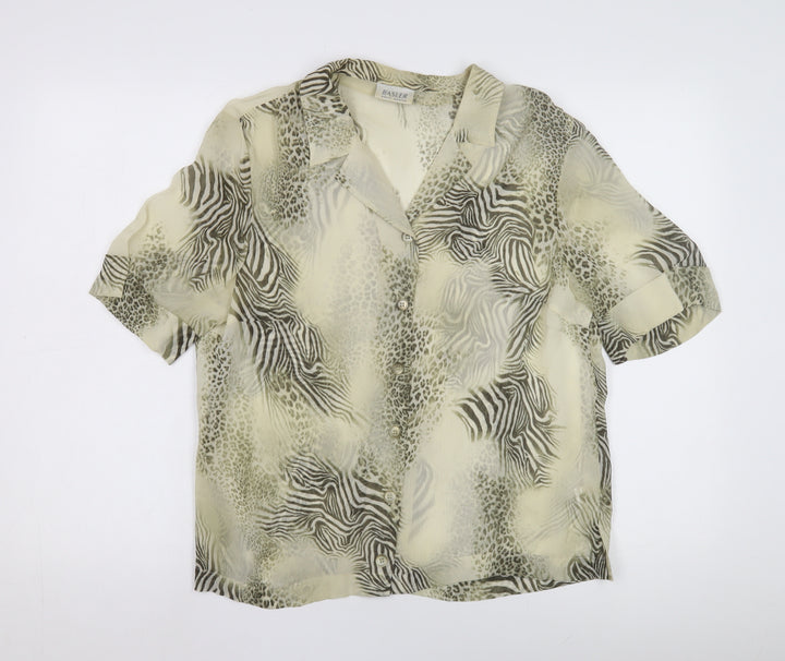 Basler Women's Animal Print Blouse, Size 12, Multicoloured