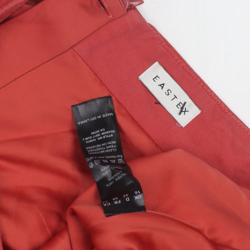 Eastex Women's Red A-Line Skirt Size 16 with Bow Accent