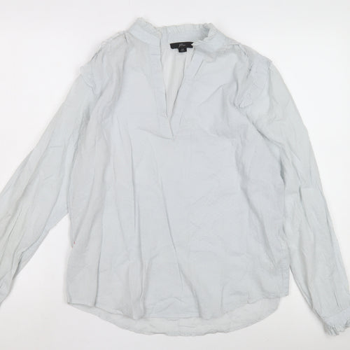 J.Crew Women's White Long Sleeve Top XS