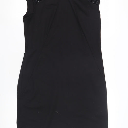 Wallis Women's Black Sheath Dress Size 14 Party Wear