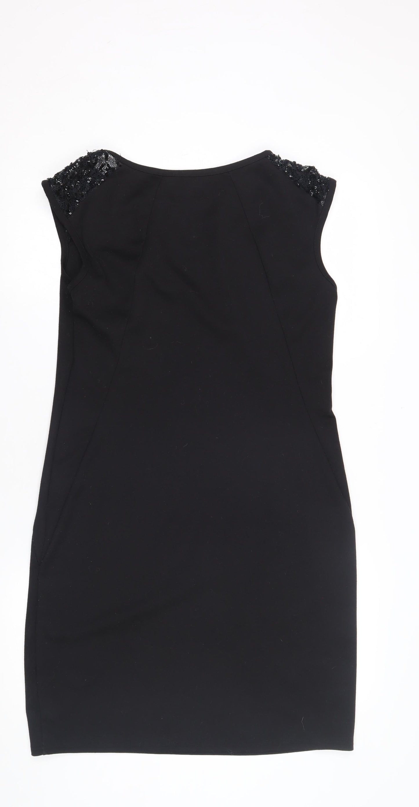 Wallis Women's Black Sheath Dress Size 14 Party Wear