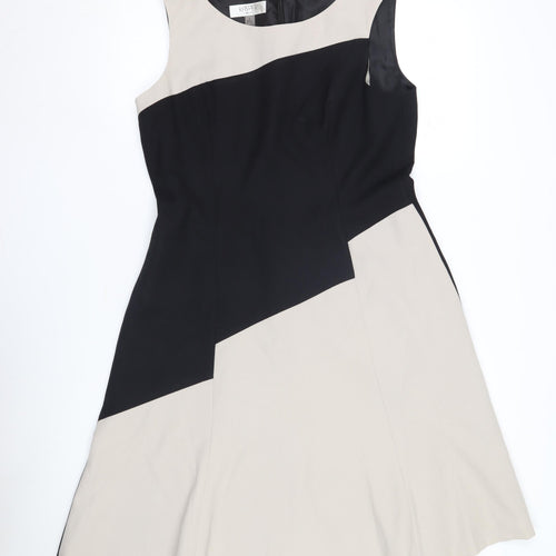 Kasper Women's Colourblock Dress, Size 8, Sleeveless