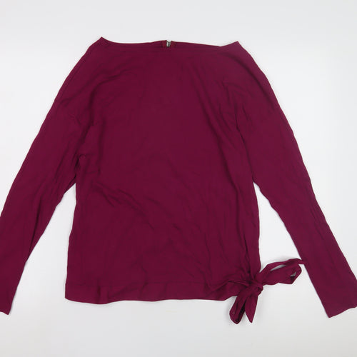 s.Oliver Women's Red Boat Neck Top Size 10