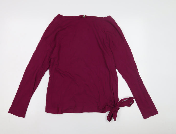 s.Oliver Women's Red Boat Neck Top Size 10