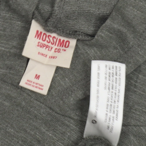 Mossimo Women's Grey Hoodie - Size M, Casual Relaxed Fit