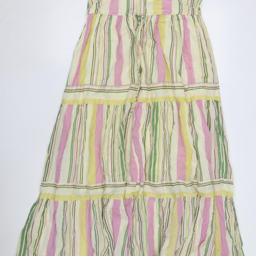 Mango Women's Striped Slip Dress, Size S, Multicoloured