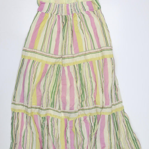 Mango Women's Striped Slip Dress, Size S, Multicoloured