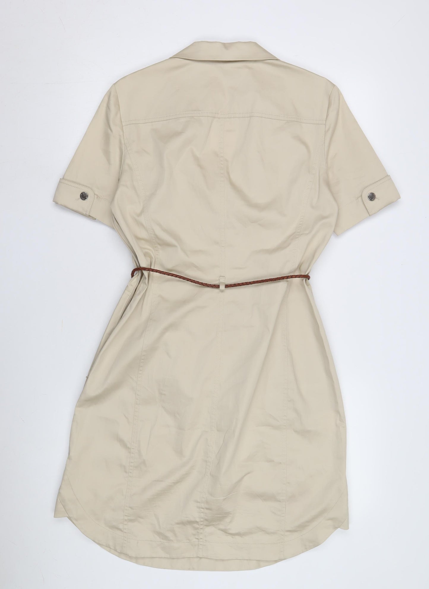 Karen Millen Women's Beige Shirt Dress Size 14
