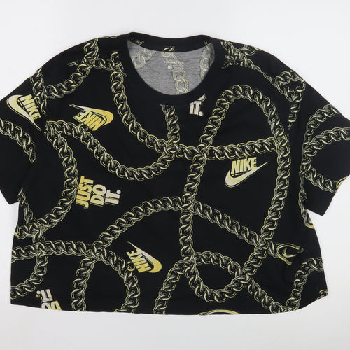 Nike Women's Black T-Shirt, M, Comfortable Basic Casual