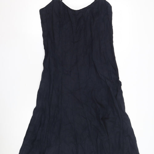 Per Una Women’s Blue Cotton Slip Dress Size 12