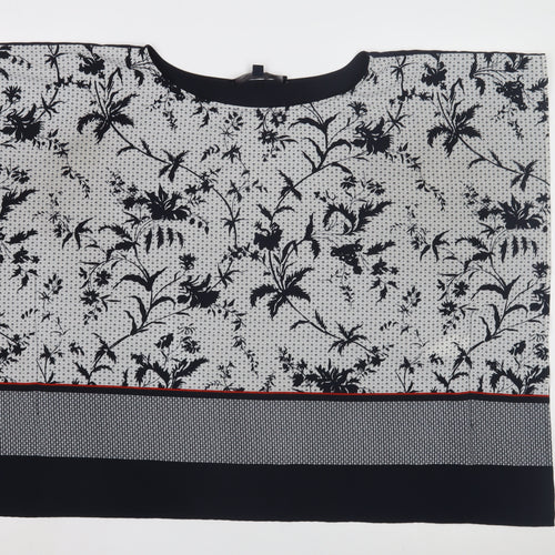 French Connection Women's Black Floral Top Size 12