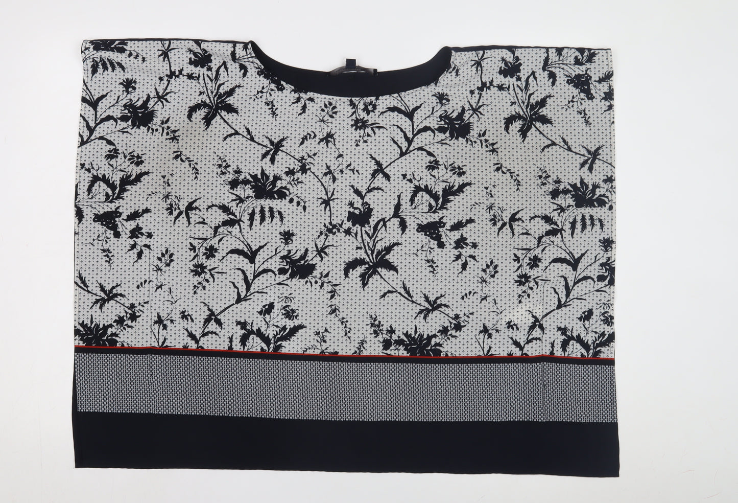 French Connection Women's Black Floral Top Size 12