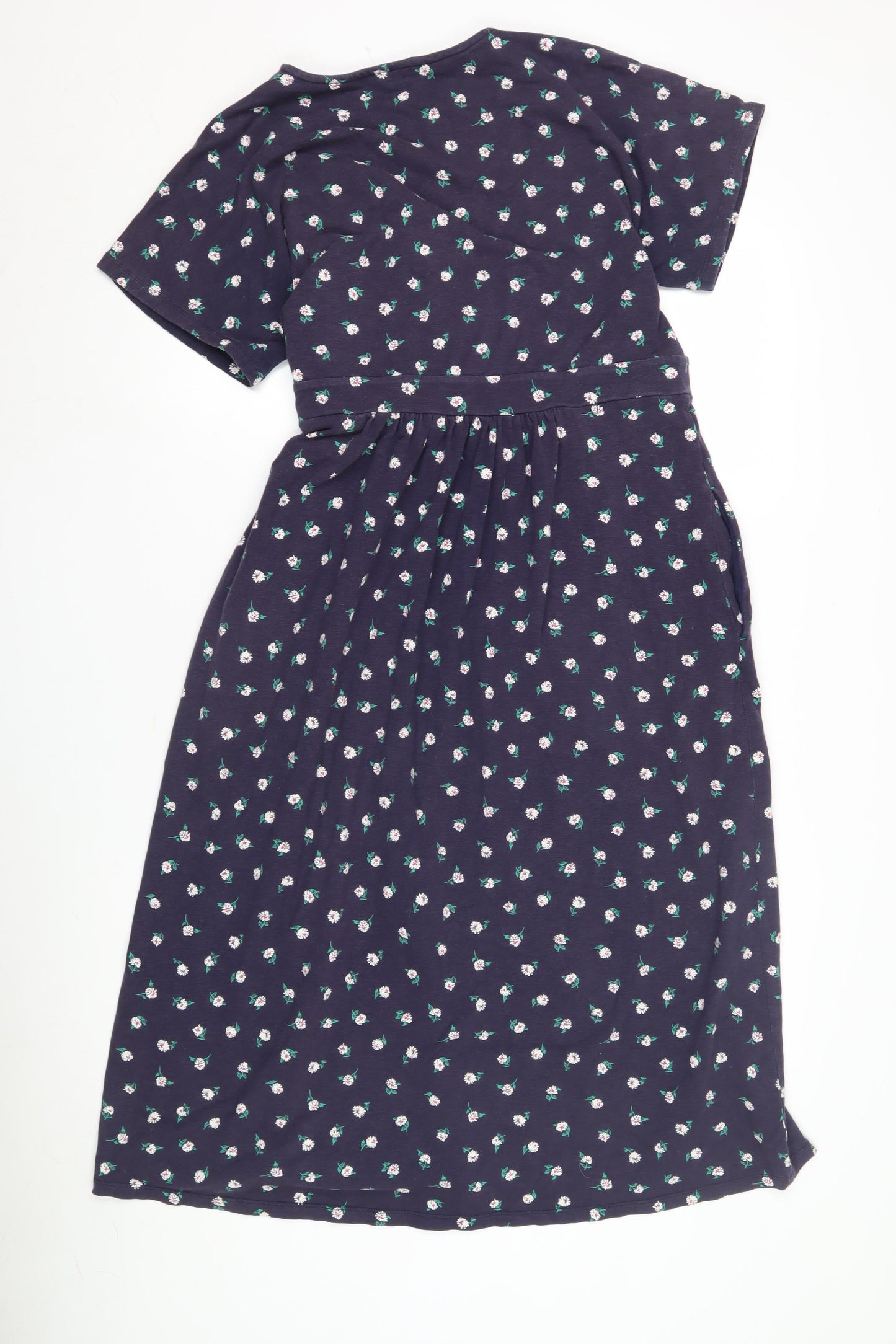 Joules Women's Blue Floral Wrap Dress Size 14
