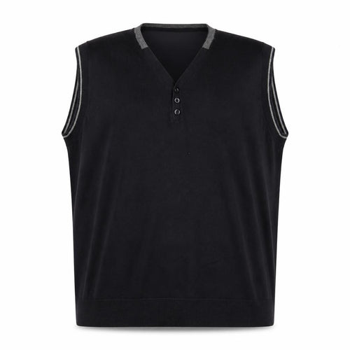 Unlisted by Kenneth Cole Men's XL Black Vest Jumper