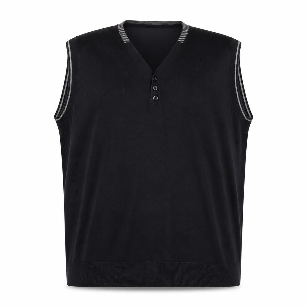 Unlisted by Kenneth Cole Men's XL Black Vest Jumper