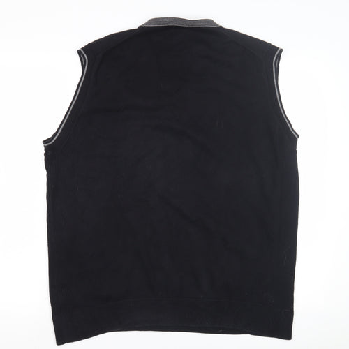 Unlisted by Kenneth Cole Men's XL Black Vest Jumper