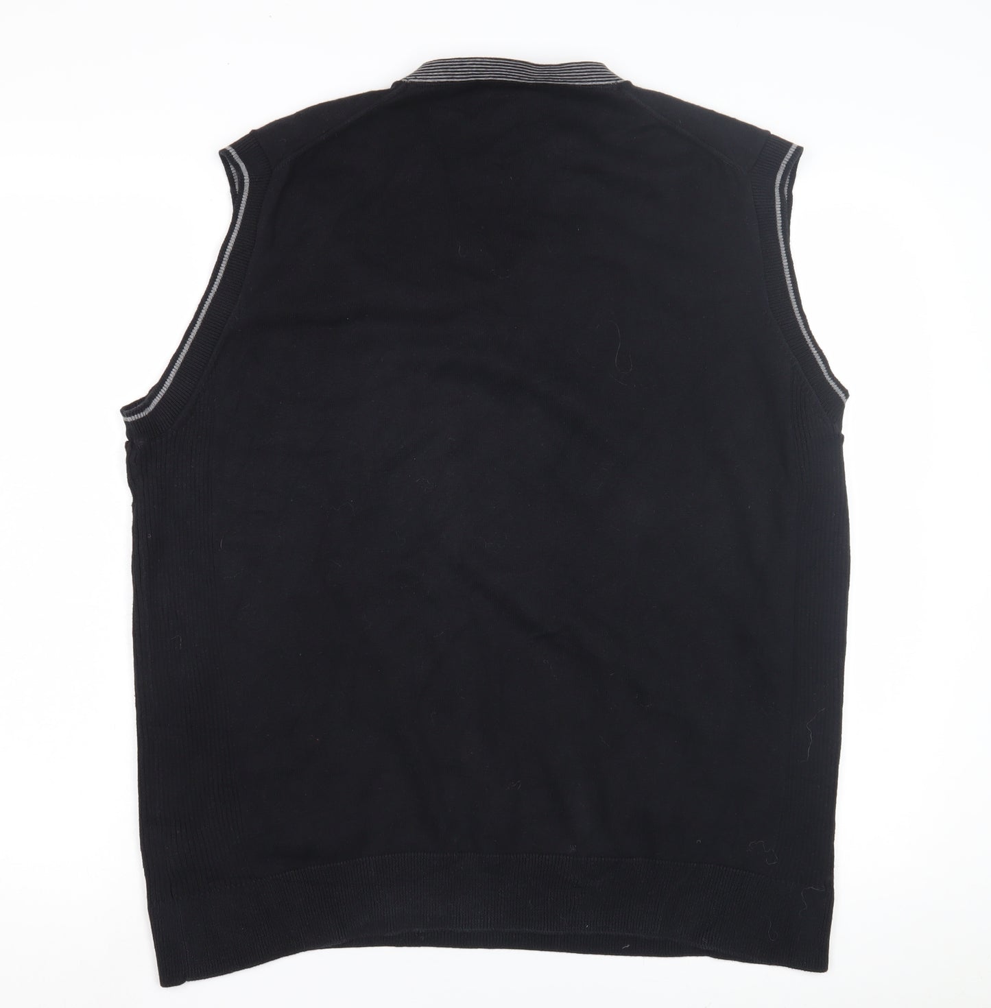 Unlisted by Kenneth Cole Men's XL Black Vest Jumper