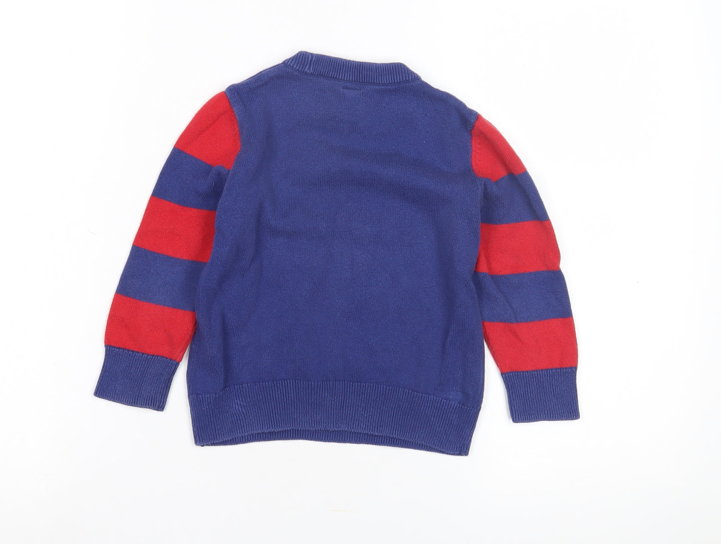 Gap Boys Blue Firetruck Knit Jumper, 3 Years, Long Sleeve Pullover