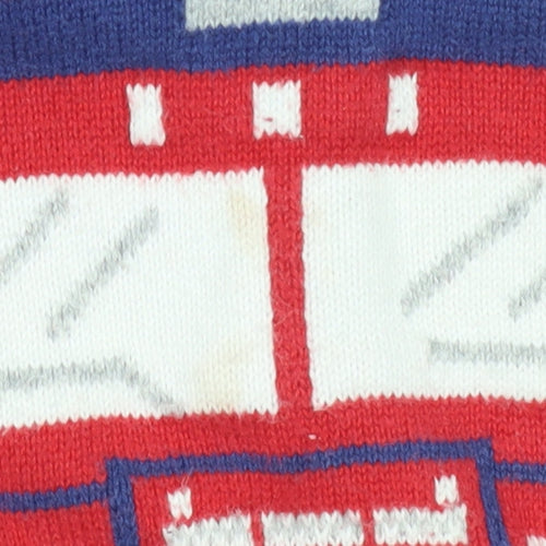 Gap Boys Blue Firetruck Knit Jumper, 3 Years, Long Sleeve Pullover