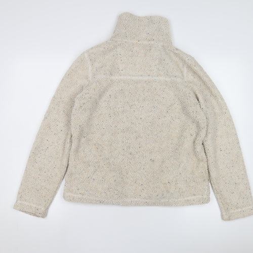 Fat Face Women's Beige 1/2 Zip Sweatshirt Size 10