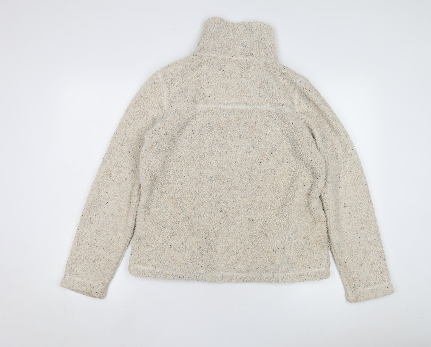 Fat Face Women's Beige 1/2 Zip Sweatshirt Size 10